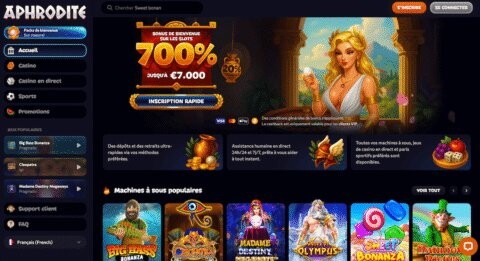Découvrez aphrodite casino connexion